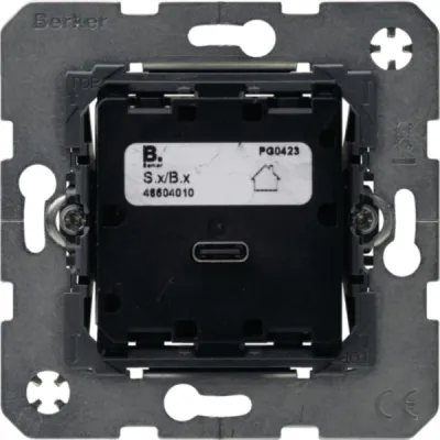 Berker USB PD Power Modul 48604010 | 65W | 1x USB-C Buchse | Unterputz | 230V | 3250mA | Schraubklemme | IP20