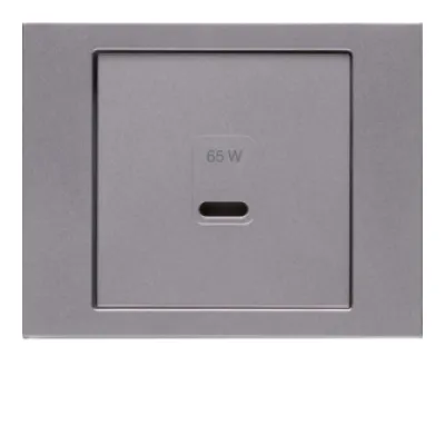 BERKER 48607004 Zentralplatte USB edst Klemmbef ohne