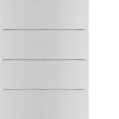 Berker Tastsensor 4fach Komfort B.IQ 75164594 | KNX | Unterputz | 8 LED | Aluminium eloxiert | IP20 | Alu