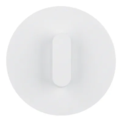 Berker Abdeckplatte mit Knebel 1001208900 | R.Classic | Schalter/Taster | Kunststoff glänzend | polarweiß | Ø 80,7 mm