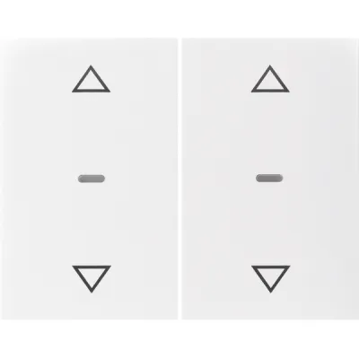 Berker Abdeckung Tastsensor-Modul 2-fach polarweiß 80961379