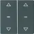 Bild: Berker Abdeckung Tastsensor-Modul 2fach 80961326 Pfeil-Symbol Q.x anthrazit Berk