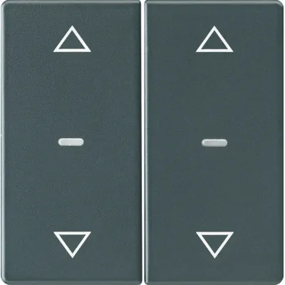 Berker Abdeckung Tastsensor-Modul 2fach 80961326 Pfeil-Symbol Q.x anthrazit Berk