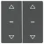 Bild: Berker Abdeckung Tastsensor-Modul 2fach 80961326 Pfeil-Symbol Q.x anthrazit Berk