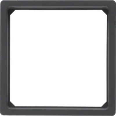 Berker Adapterring 11096076 Q.1/Q.3 | Zwischenrahmen für Zentralstück 50x50 mm | anthrazit RAL7021 | halogenfrei