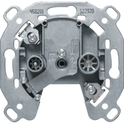 Berker Antennen-Steckdose 450210 | 2-Loch Enddose | 4dB | 5-2400MHz | Unterputz | IP20