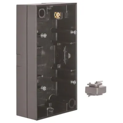 BERKER AP-Gehäuse 10428935 2fach schwarz glänzend