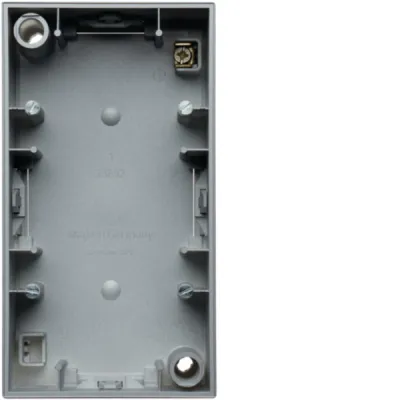 Berker Aufputz-Gehäuse 2fach Q.3 10429939 | Unterputz-zu-Aufputz-Installation | Kunststoff | IP20 | alu matt lackiert