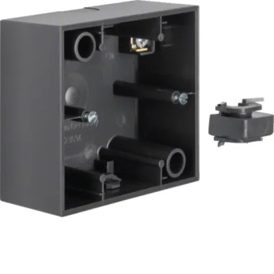 Berker Aufputz-Gehäuse 1-fach 10411606 B.3 | IP20 | Kunststoff Thermoplast | anthrazit matt | horizontal & vertikal