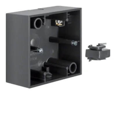 Berker Aufputz-Gehäuse 1-fach 10411606 B.3 | IP20 | Kunststoff Thermoplast | anthrazit matt | horizontal & vertikal