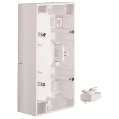 Berker Aufputzgehäuse 2-fach K.1 | 10527009 | Kunststoff | IP20 | polarweiß glänzend | waagerecht montierbar