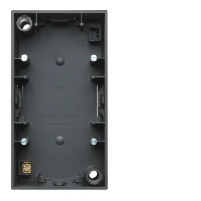 Berker Aufputz-Gehäuse 2-fach S.1 10429949 | Kunststoff | anthrazit matt | IP20 | RAL 7021 | horizontal | halogenfrei