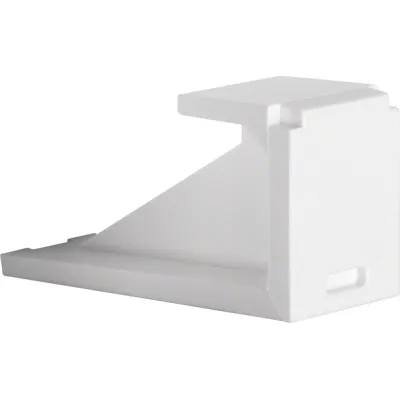 Berker Blindmodul 1-fach 1990 | Blindabdeckung Zubehör | Thermoplast | halogenfrei | matt | polarweiß | RAL 9010