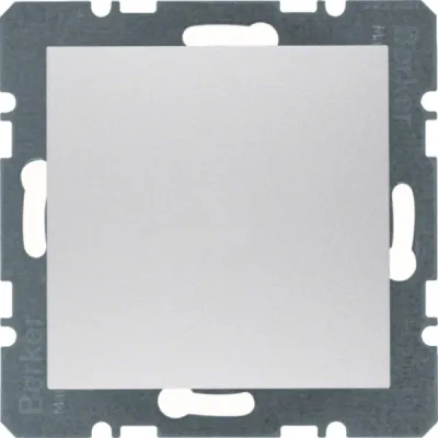 Berker Blindabdeckung B.7 Aluminium matt | Unterputz IP20 | Klemmbefestigung | Kunststoff Duroplast