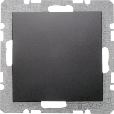 Berker Blindverschluss mit Zentralstück 6710091606 | B.3/B.7 | anthrazit matt | Unterputz | Kunststoff | RAL 7021