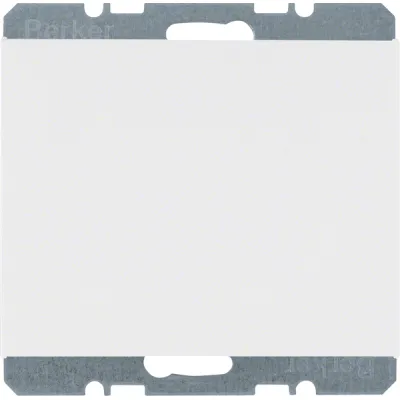 Berker Blindverschluss K.1 6710457009 | Basiselement mit Zentralabdeckplatte | Unterputz | polarweiß glänzend