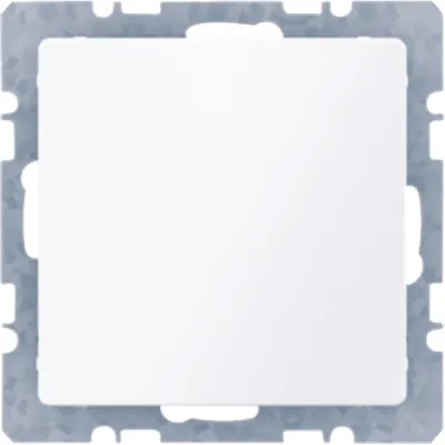 Berker Blindverschluss mit Zentralstück 6710096089 Q.1 | Unterputz | Abdeckung | IP44 | matt | polarweiß RAL 9010