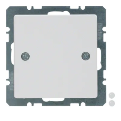 Berker Blindabdeckung 10096079 | Q.1/Q.3 | Unterputz | Kunststoff matt | polarweiß | halogenfrei