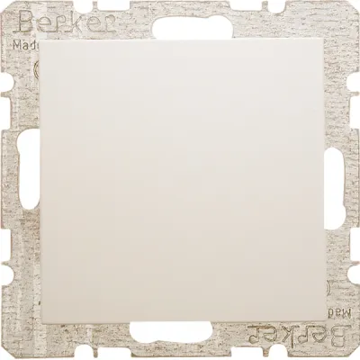 Berker Blindverschluss mit Zentralstück S.1 | 6710098982 | Unterputz | Kunststoff | glänzend | halogenfrei | cremeweiß