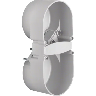 Berker Berührungsschutzdose 2-fach 9191501 | Hohlwanddose rechteckig | Integro Einsatz | IP20 | Kunststoff grau