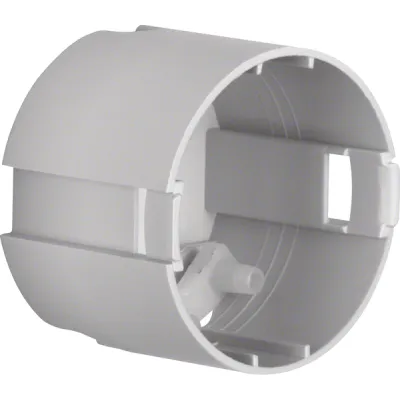 Berker Einbaudose 91887 | Hohlwand-Gerätedose rund Ø 49 mm x 38 mm Tiefe | Kunststoff | Doppelzugentlastung | grau