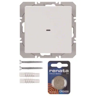 Berker KNX-Funk Wandsender 1fach 85655229 | quicklink Q.1/Q.3 | 2 Kanäle | flach | AP/UP Montage | polarweiß samt