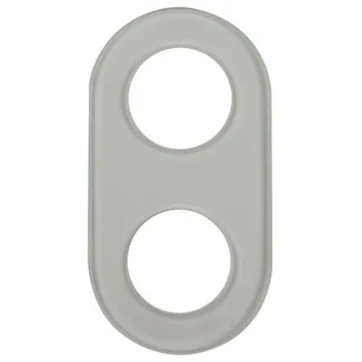 Berker Glasrahmen 2-fach 1102 | Abdeckrahmen Serie Glas klar | gehärtetes Glas | Unterputz | IP20