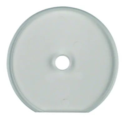 Berker Glasabdeckplatte klar 1-fach | gehärtet | für Drehschalter | Serie Glas | polarweiße Unterlage