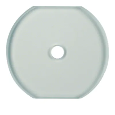 Berker Glasabdeckmittelplatte 1095 | klar | 1-fach | polarweiß | Serie Glas | Unterputz | IP20