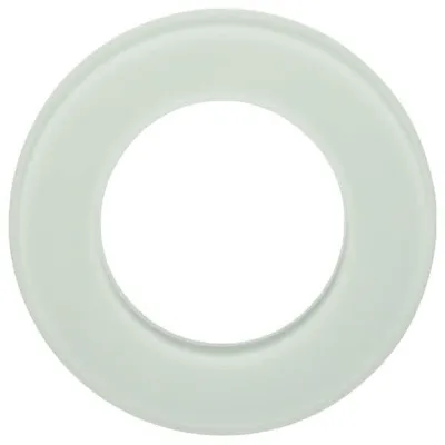 Berker Glasrahmen 1-fach 109109 | Abdeckrahmen Serie Glas | polarweiß | Echtglas glänzend | Unterputz-Montage | 80x80mm