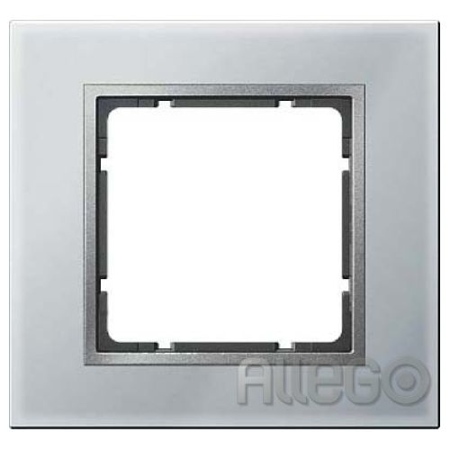 Bild: Berker Glasrahmen B.7 Glas alu 1f ach 10116414