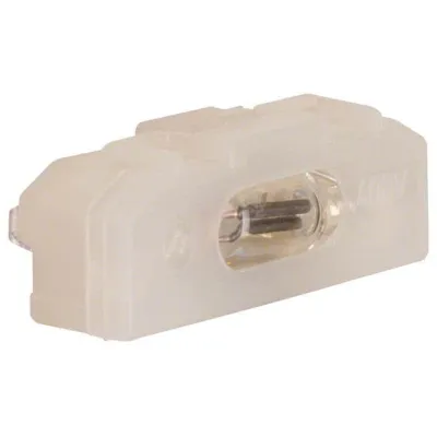 Berker Glimmaggregat 1600 | Steck-Glimmlampe 400V 0,5mA | Modul-Einsatz für Wippschalter | klar transparent | orange