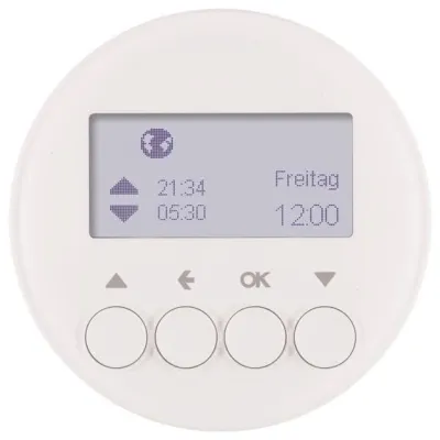 Berker Jalousie-Schaltuhr 85741139 | Memory-Funktion | Zeitschaltuhr | Zufallsgenerator | polarweiß