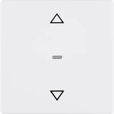 Berker Jalousie-Taste 1-fach | Q.1/Q.3 | Memory | Unterputz | Thermoplast | polarweiß matt | 85241129