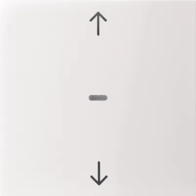 Berker Abdeckung Tastsensor-Modul 1-fach 80961289 | Pfeil-Symbol | Jalousie | Kunststoff | polarweiß glänzend | IP20