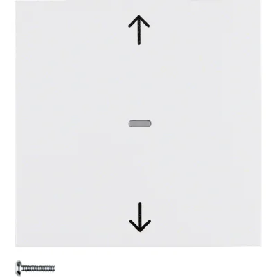Berker KNX-Funk Jalousie-Taste | quicklink | polarweiß glänzend | Memory- & Party-Funktion