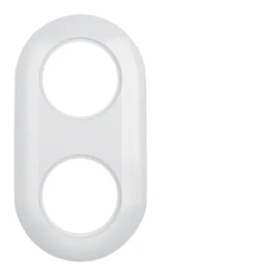 Berker Rahmen 2-fach Serie 1930 138129 | Abdeckrahmen UP | Duroplast glänzend polarweiß RAL 9010