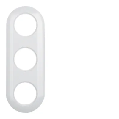 Berker Rahmen 3-fach 1930 138139 | Abdeckrahmen UP polarweiß glänzend Duroplast IP20 horizontal/vertikal