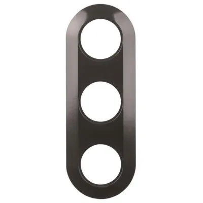 Berker Rahmen 3-fach 138131 Serie 1930 | Abdeckrahmen für 3 Einsätze | Unterputz | Kunststoff | schwarz glänzend