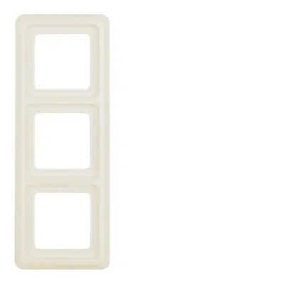 Berker Rahmen 3-fach 1330 | Abdeckrahmen mit Dichtung | IP44 Feuchtraum | Unterputz | Thermoplast | glänzend | weiß