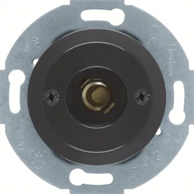 Berker Lichtsignal mit Taster E10 510401 Serie 1930/Glas | Unterputz | schwarz glänzend | Basiselement | 250V | IP20