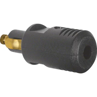 Berker Kfz-Stecker 4637 | 12-24V | 8A | Lötanschluss | Integro Modul | gerade Kabeleinführung | IP20 | schwarz