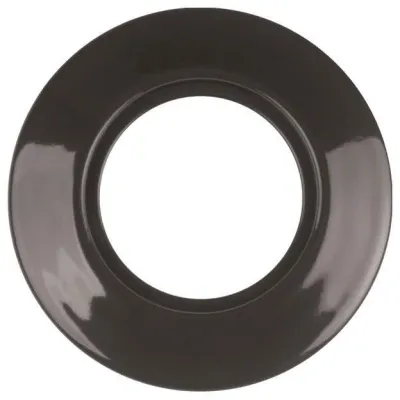 Berker Porzellanrahmen 1-fach 138165 Serie 1930 Made by Rosenthal | Abdeckrahmen | glänzend | schwarz | Unterputz | IP20