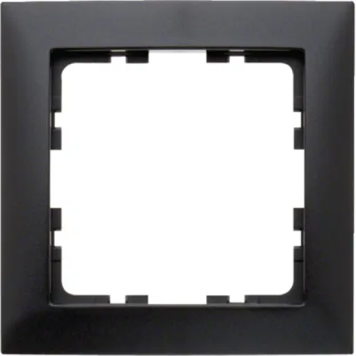 Berker Rahmen 1-fach S.1 10119949 | Unterputz Schalterrahmen | Thermoplast | matt | anthrazit | 80,5x80,5mm
