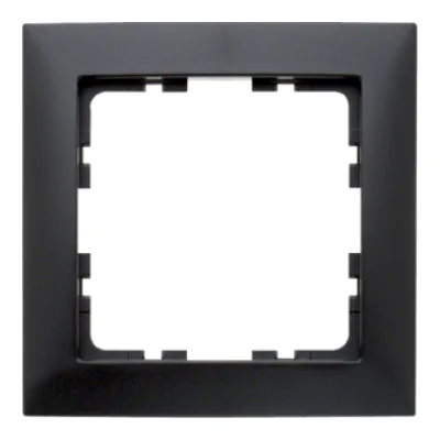 Berker Rahmen 1-fach S.1 10119949 | Unterputz Schalterrahmen | Thermoplast | matt | anthrazit | 80,5x80,5mm