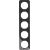 Bild: BERKER Rahmen 10152145 5-fach R.1 schwarz gl.