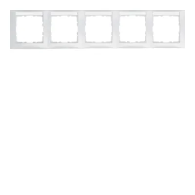 BERKER Rahmen 10258919 5fach polarweiss gl waage
