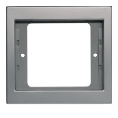 Berker Rahmen 1fach K.5 13137004 | Abdeckrahmen Unterputz | Edelstahl matt | IP20 | horizontal & vertikal | halogenfrei