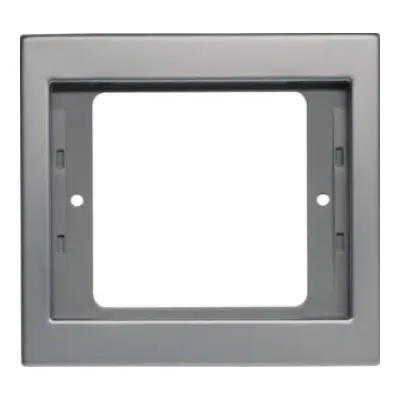 Berker Rahmen 1fach K.5 13137004 | Abdeckrahmen Unterputz | Edelstahl matt | IP20 | horizontal & vertikal | halogenfrei