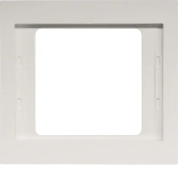 Berker Rahmen 1fach K.1 13137009 | Abdeckrahmen UP Kunststoff polarweiß glänzend IP20 RAL 9010